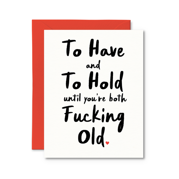 To Have and To Hold Wedding Card