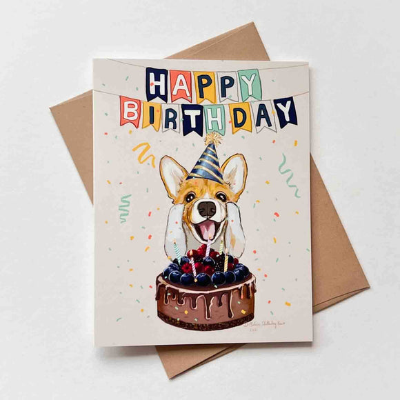 Corgi Birthday Card