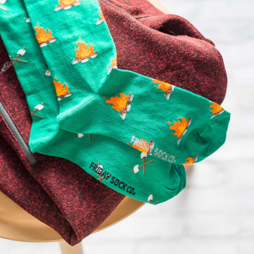Men's Campfire & Marshmallow Socks - 0