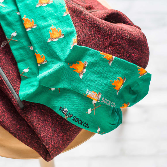 Men's Campfire & Marshmallow Socks