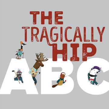 The Tragically Hip ABCs - The Tragically Hip ABCs board book with Canadian animal characters on alphabet letters, unique handmade gift for babies.