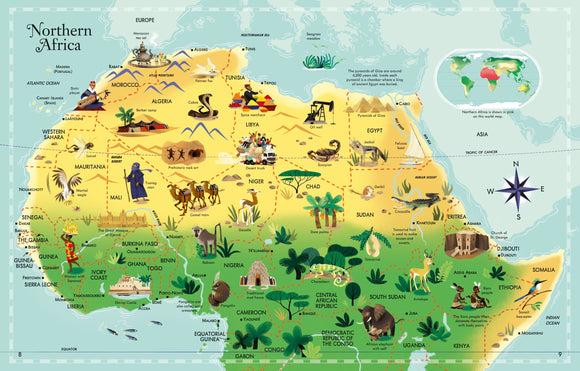 Atlas and Jigsaw Map of the World