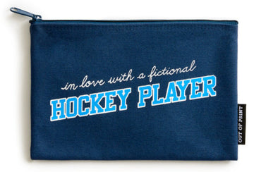 In Love with a Fictional Hockey Player Pouch