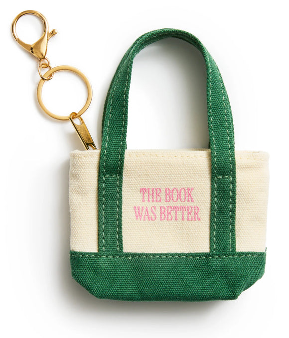 The Book Was Better Tiny Tote Bag Charm