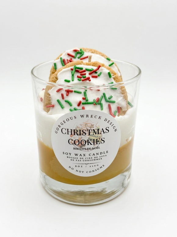 Christmas Cookies Dessert Candle