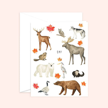 Canada Eh! Card | Canadian Animals - 0