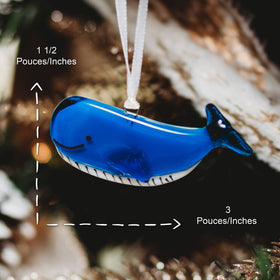 Whale Christmas Ornament - 0