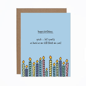 Party Hard Birthday Card