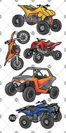 All-Terrain Vehicles - Temporary Tattoos-3