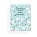 Wishing You A Beary Merry Christmas! - Greeting Card-1