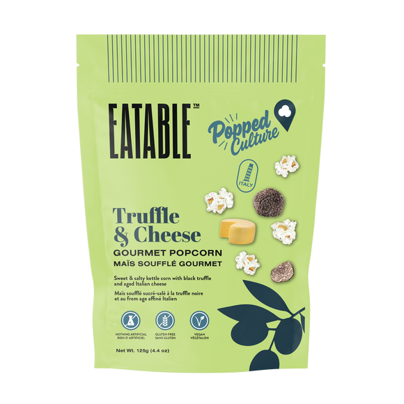 Popped Culture - Truffle & Cheese Popcorn (Vegan)