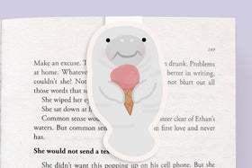 Manatee Eating Ice Cream - Jumbo Magnetic Bookmark