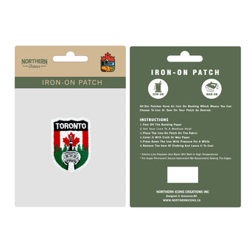 Toronto iron-on embroidery patch - 0
