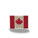 Canadian Maple Leaf Floral Flag Design Embroidered Iron-On Patch-1