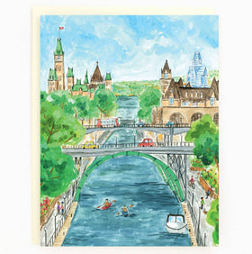 Ottawa Rideau Canal Summer Card