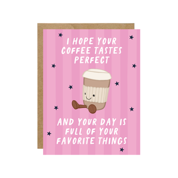 Perfect Latte - Coffee Cafe Card