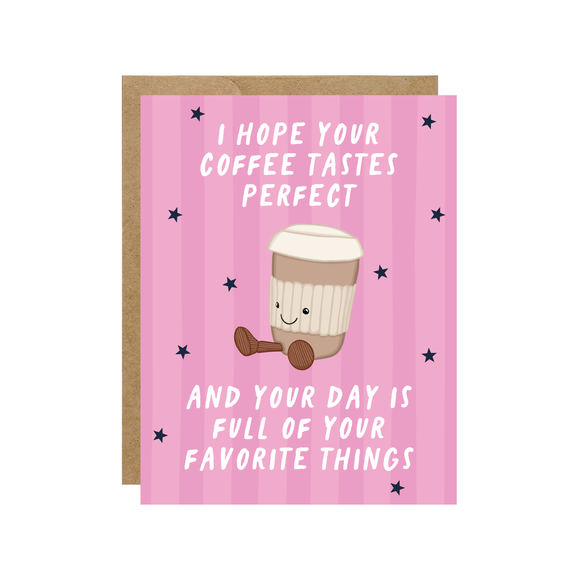 Perfect Latte - Coffee Cafe Card