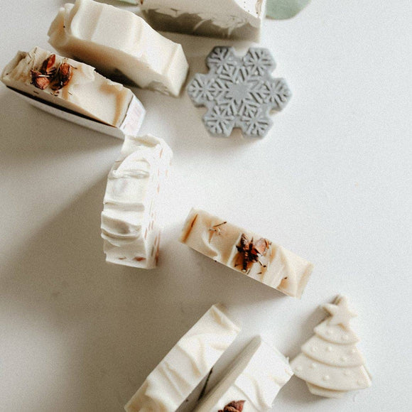 Snowflake Soap Bar: Holiday Collection