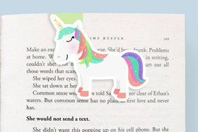Rainbow Unicorn - Jumbo Magnetic Bookmark