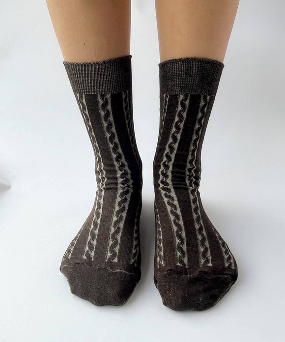 Cable Knit Dress Socks | Made in Canada | Various Colours
