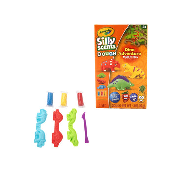 Crayola Silly Scent Dough Small Playset Dinosaurs - 0