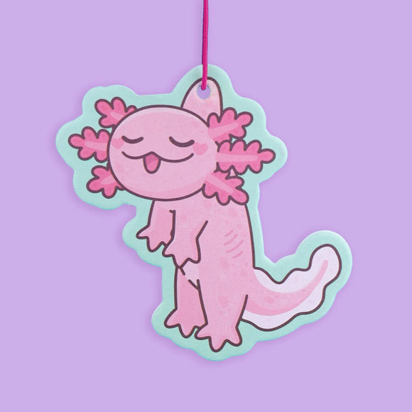Dangling Axolotl Bubble Gum Scented Air Freshener