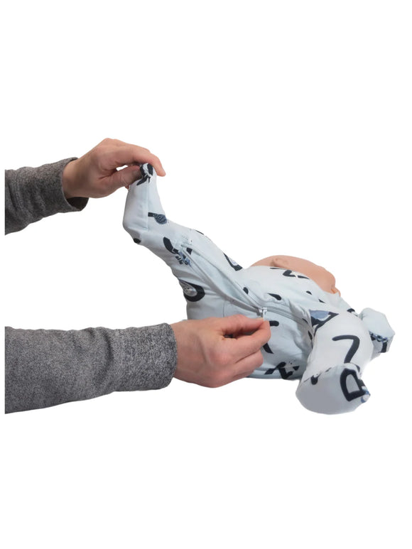 AlphaJamz Sleeper - Blue - Bamboo (ZippyJamz)