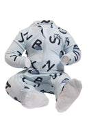 AlphaJamz Sleeper - Blue - Bamboo (ZippyJamz)-3