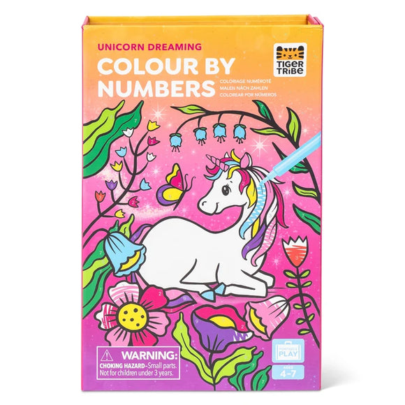 Colour By Numbers - Unicorn Dreaming