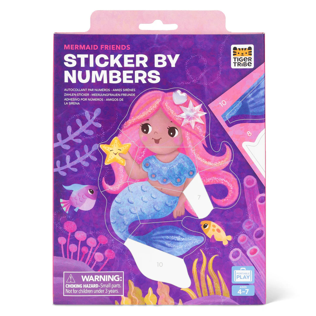 Sticker By Numbers - Mermaid Friends | Caribou Gifts Inc.