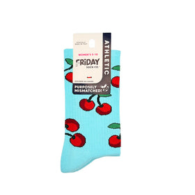 Women's Cherry & Cupcake Athletic Socks - 0