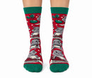 Women's A Hippo Christmas Socks-2