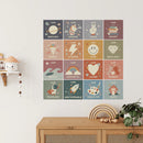 Peel & Stick Fabric Wall Stickers - Affirmation Squares-1