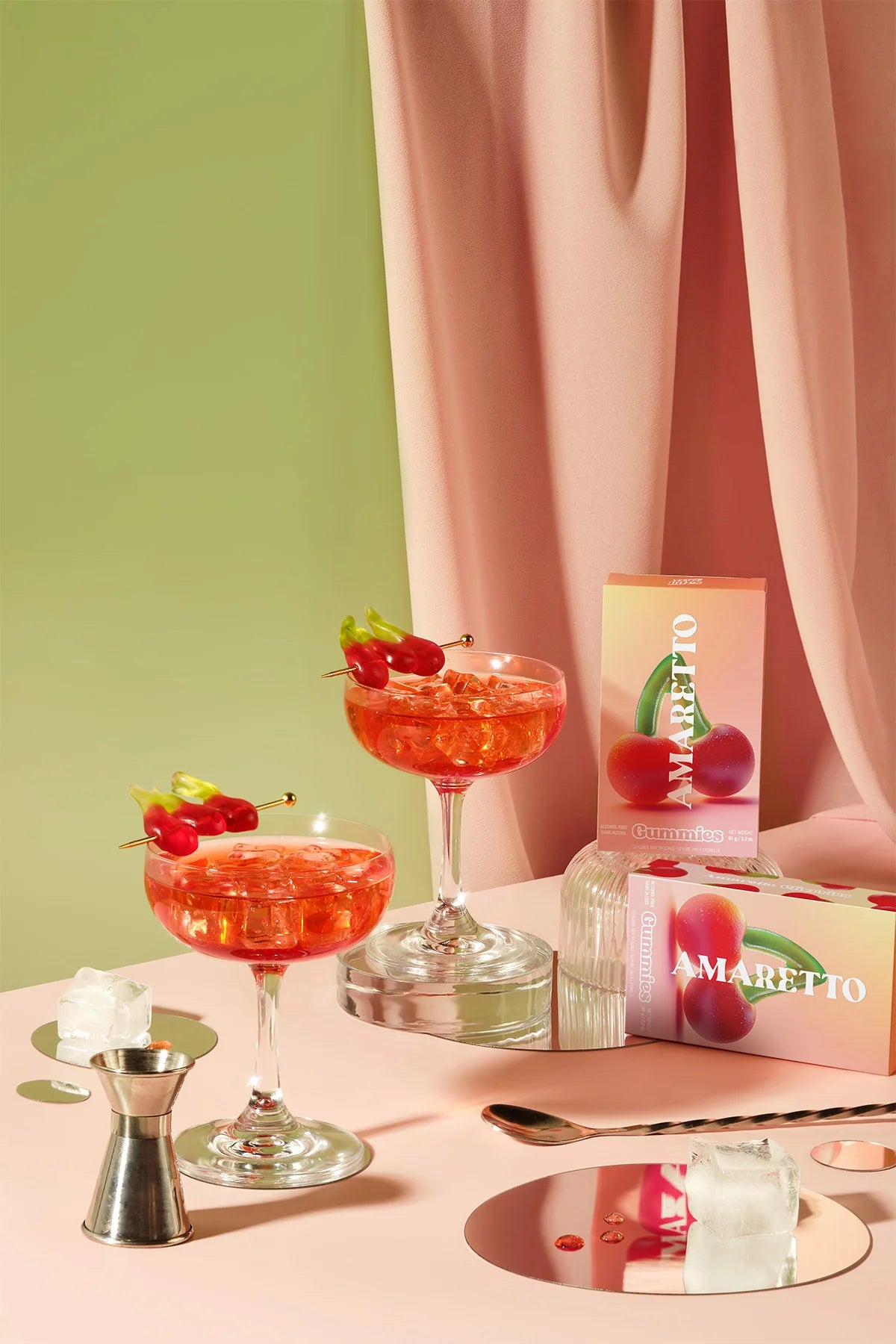 Amaretto Cherries Cocktail Gummies - 0