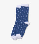 Women's Blue Snowflakes Sock In Balls-3