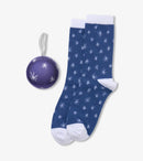 Women's Blue Snowflakes Sock In Balls-1