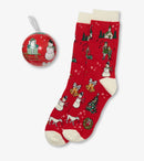Women's Vintage Christmas Sock In Balls-1