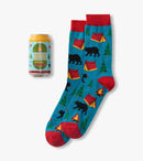 Men's Hoppy Camper Beer Can Socks-1