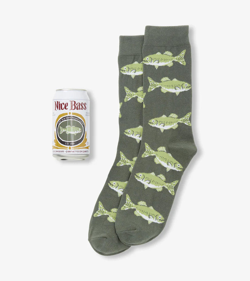 Nice Bass Men's Beer Can Socks