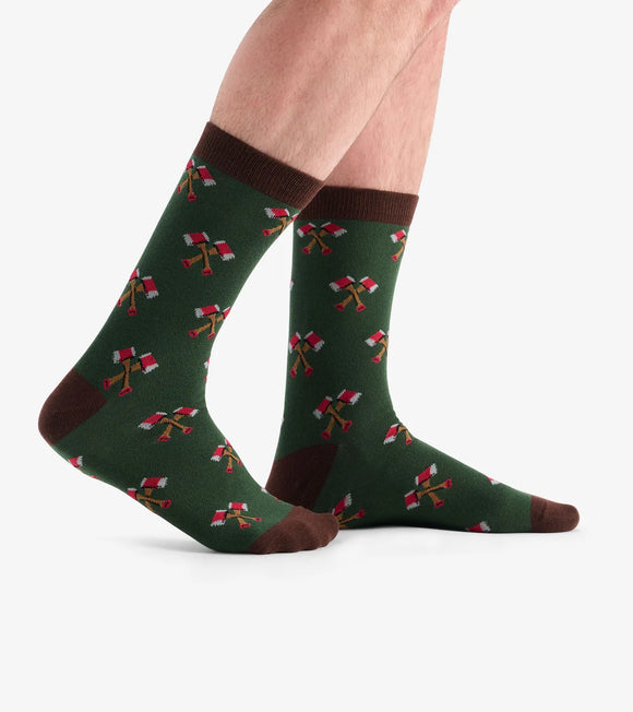 Men's Woodcutters Ale Beer Can Socks