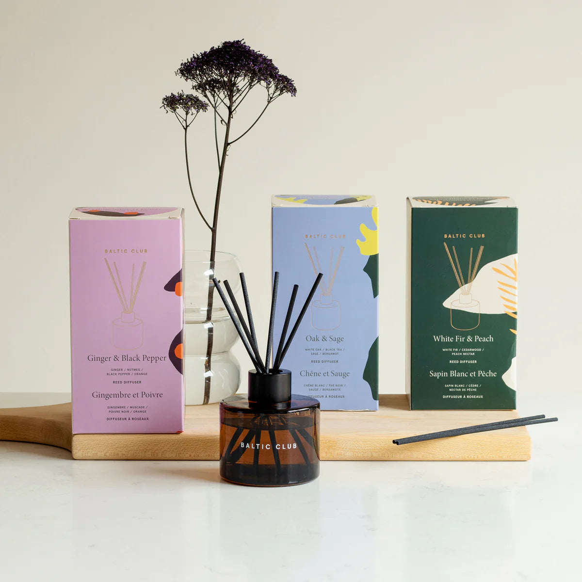 White Fir & Peach Reed Diffuser