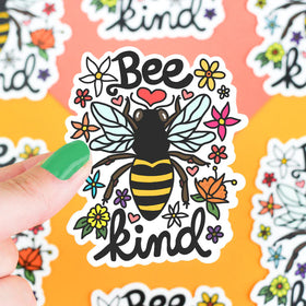 Bee Kind Vinyl Sticker