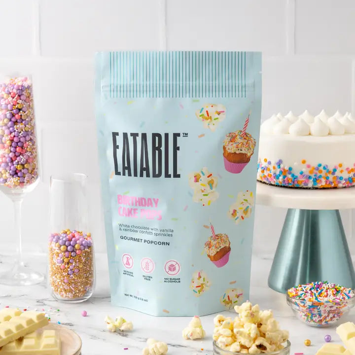 Birthday Cake Pops - Gourmet Popcorn (Eatable)
