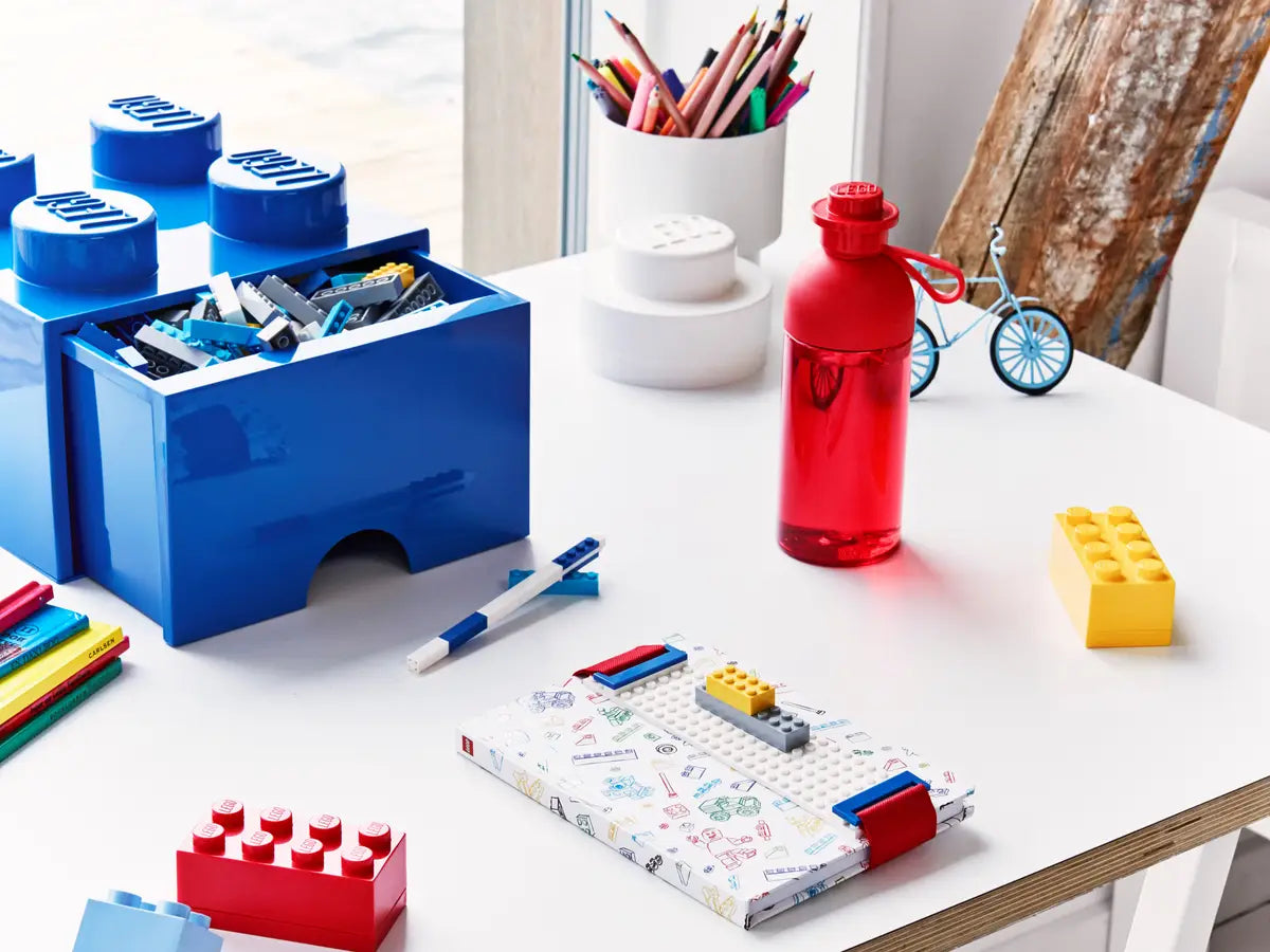 Lego 4 Knob Desk Drawer (red or blue)