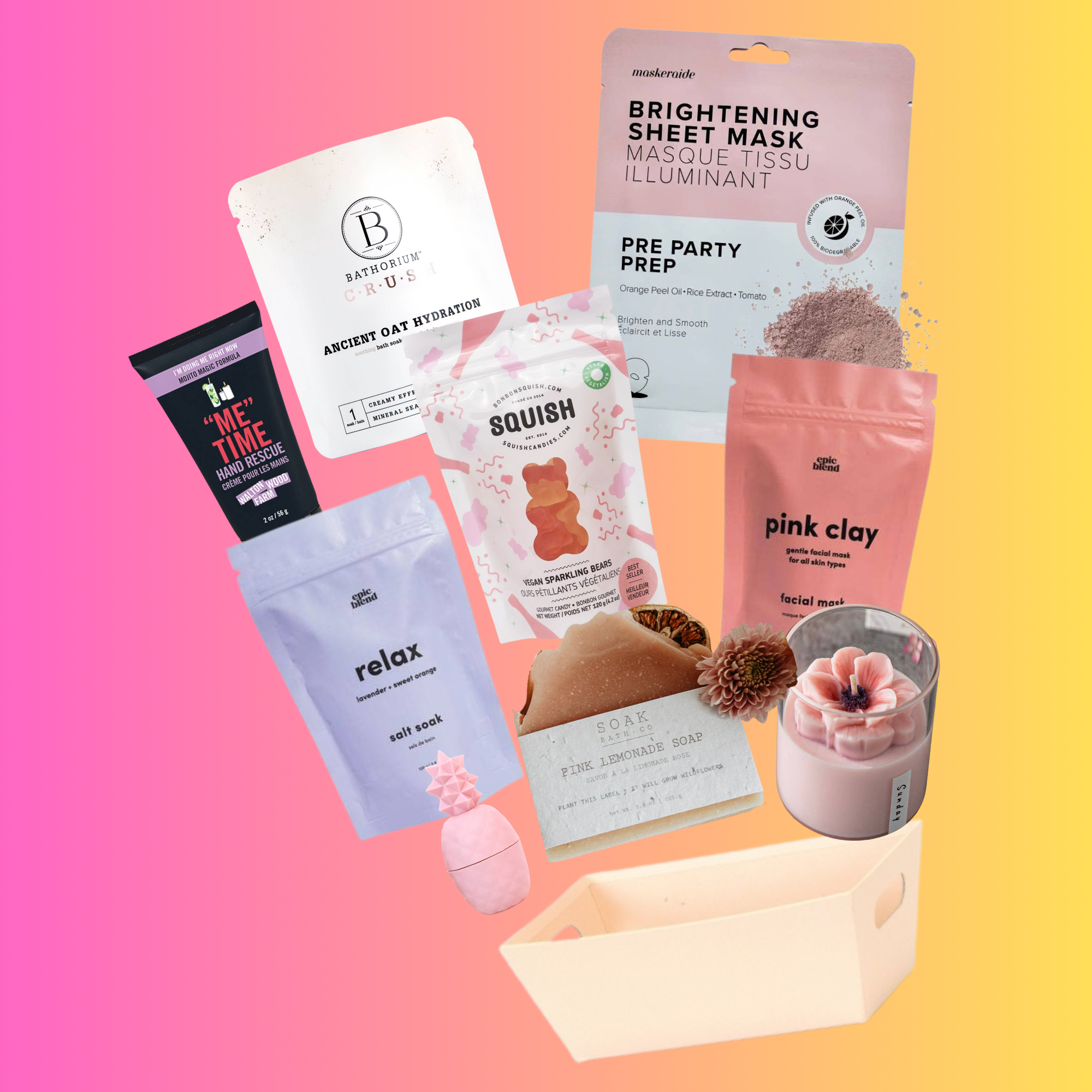 Blush & Bubbles Spa Gift Basket