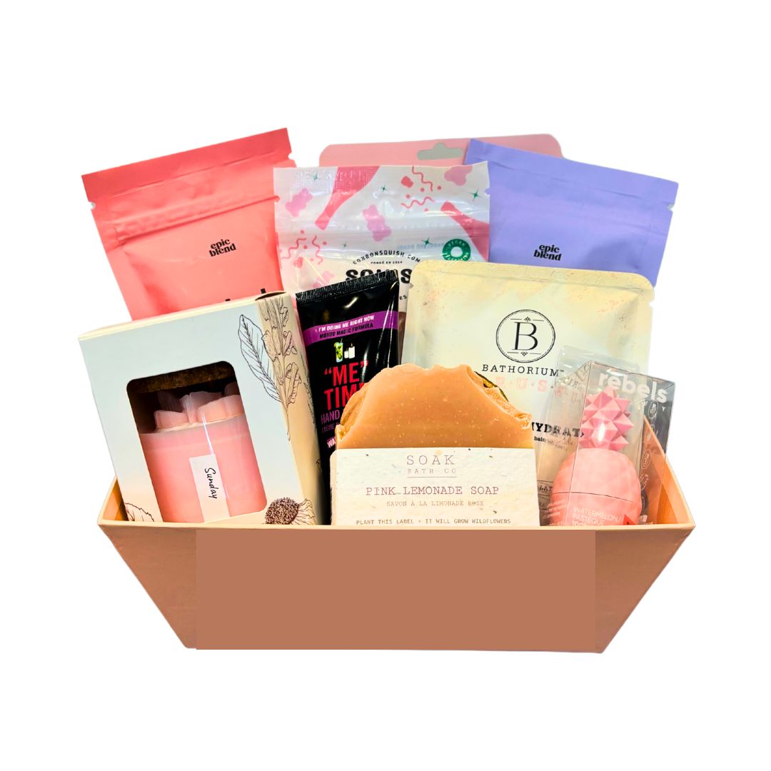 Blush & Bubbles Spa Gift Basket