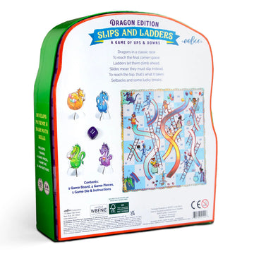 Slips & Ladders Dragon Shaped Game - 0