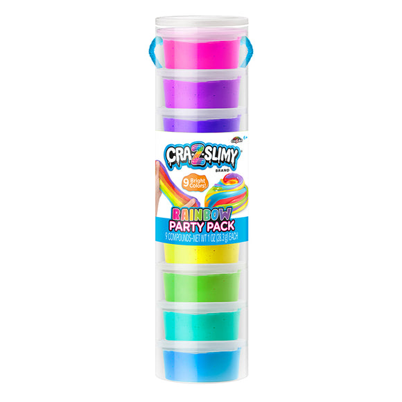 Cra-Z-Slimy Rainbow Party Pack Tube 9ct