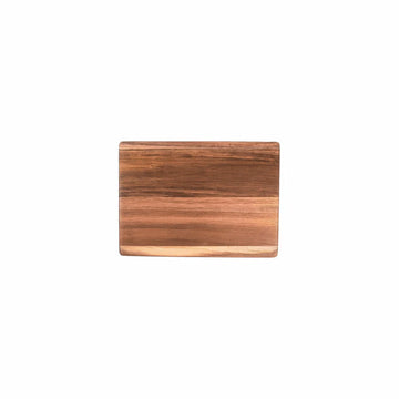 Date Night-Sized Raw Cutting Board - Small rectangular raw acacia wood cutting board with natural grain and smooth finish.