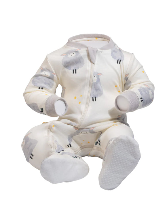 Count Me To Sleep - Organic Cotton Sleeper (ZippyJamz)